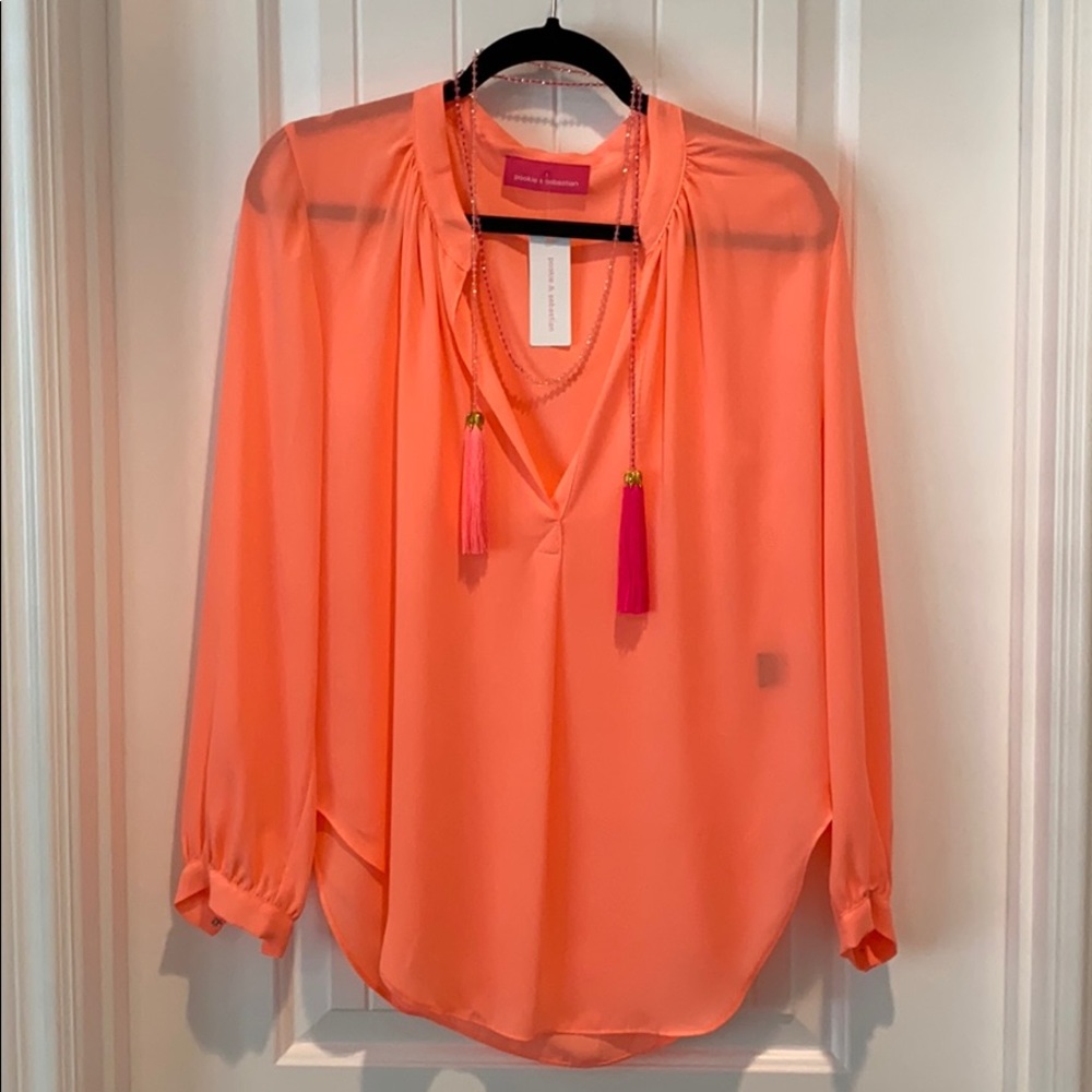 Pookie & Sebastian Sonja Roz Blouse